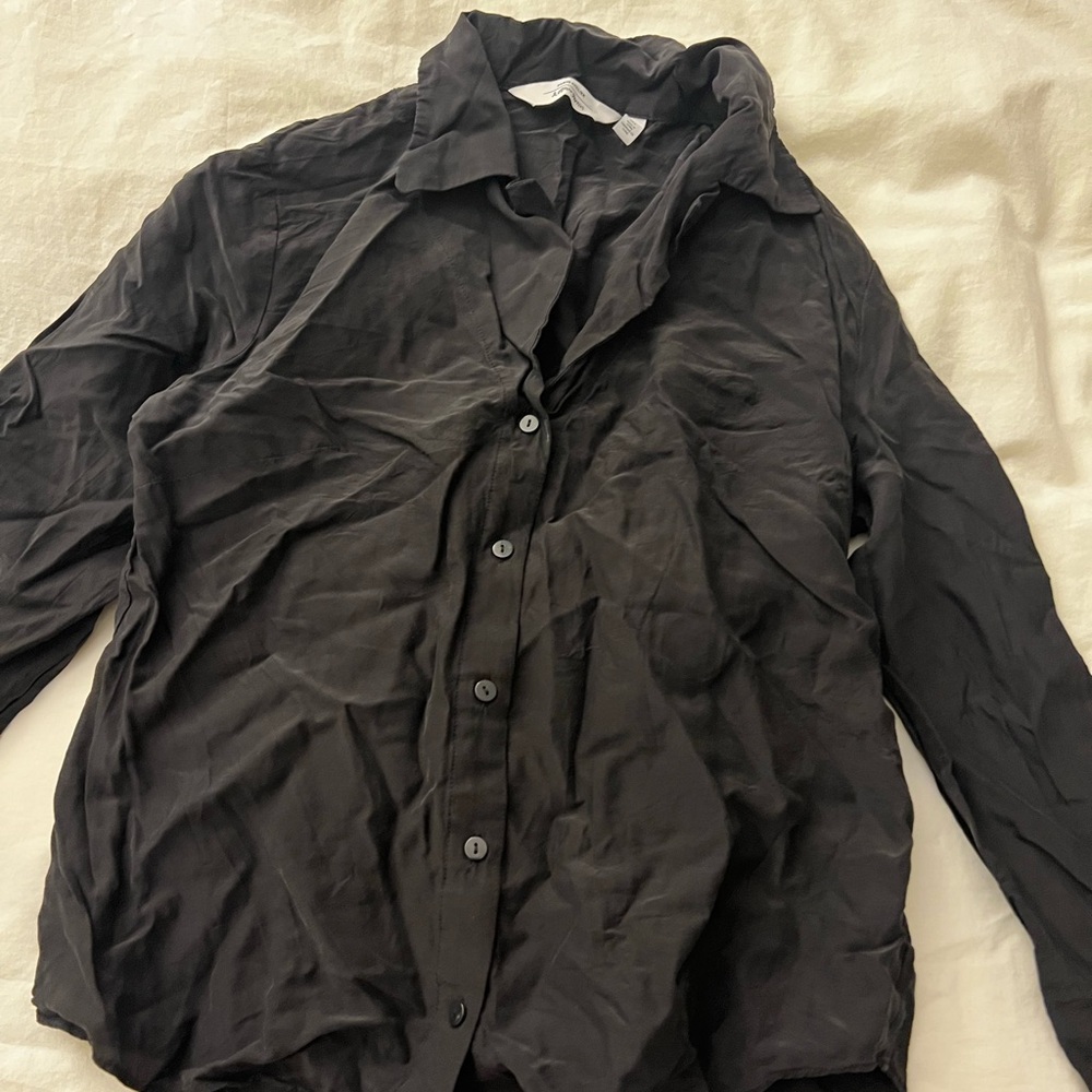 Other Stories Black Button-Down